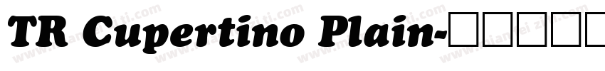 TR Cupertino Plain字体转换